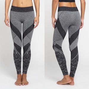 Nux Oxford leggings colorblock floral grey medium